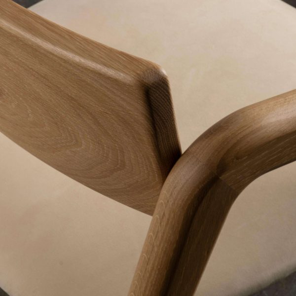 Modern Anjos Dining Chairs Set/6, Leather Oak, Handmade Portugal by Greenapple - Image 7