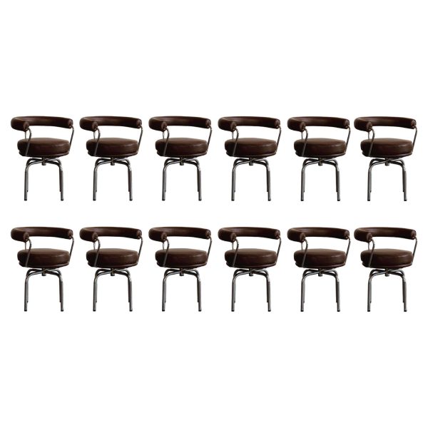 Charlotte Perriand “LC7” Dining Chairs for Cassina, 1927, Set of 12