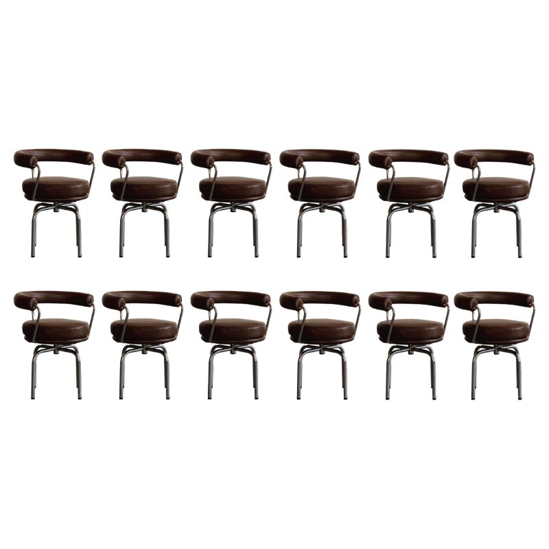 Charlotte Perriand “LC7” Dining Chairs for Cassina, 1927, Set of 12