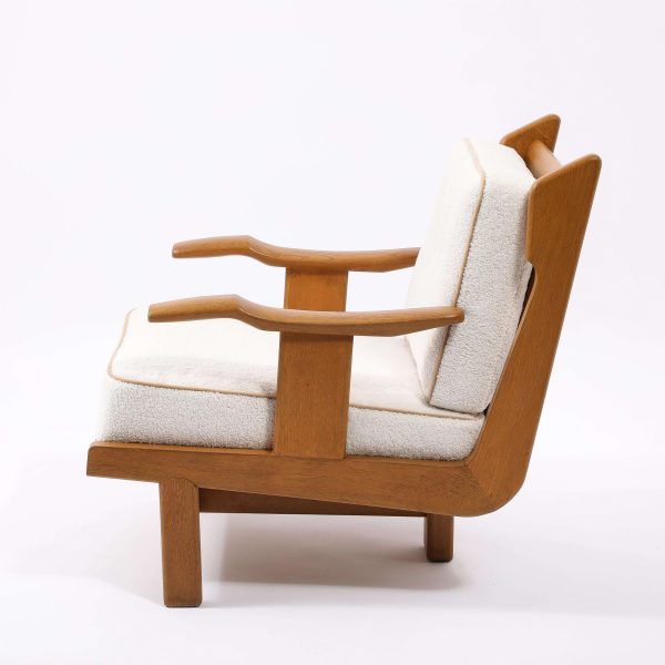 Guillerme & Chambron T Chair in Oak, France 1960's - Image 2