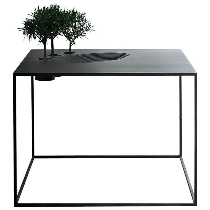 Pocket-Landscape "Anfiteatro" Landscape Sculpture in Black Iron by Aldo Cibic