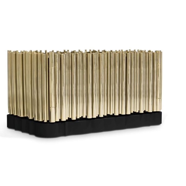 Pair Symphony Nightstand - Hand-Crafted Gold Plated Brass - Boca do Lobo - Image 2