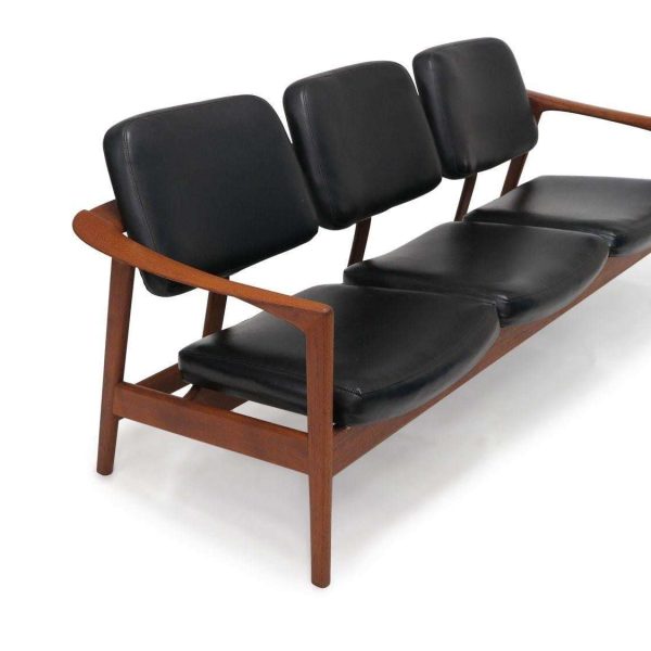 Folke Ohlsson Ascot Teak Frame Sofa in Black - Image 2