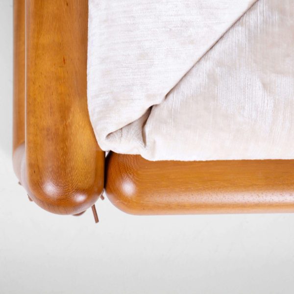 Pair of Cornaro 140 Armchairs by Carlo Scarpa with Ash Wood Structure, 1974 - Image 5