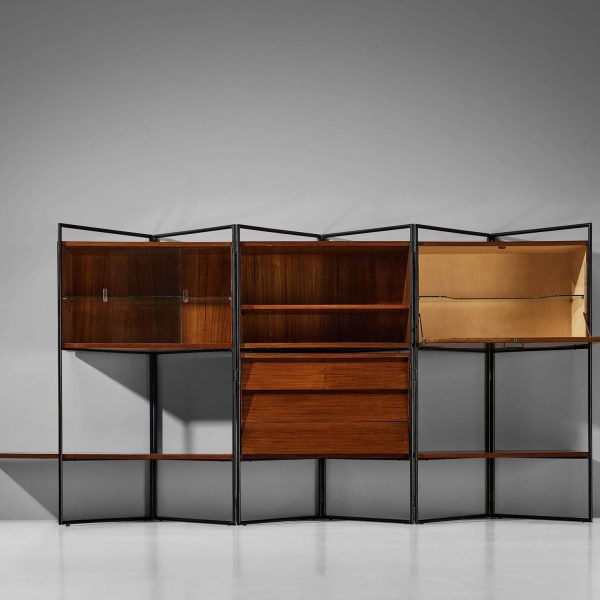 Taichiro Nakai for La Permanente Mobili Adjustable Wall Cabinet in Teak - Image 9