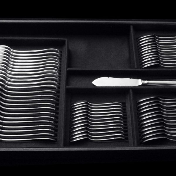 Puiforcat (Hermes) - 299pc. Antique French Sterling Silver Flatware Set, Vauban - Image 3