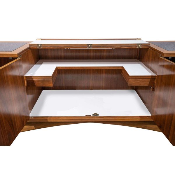 Vladimir Kagan One-of-a-Kind Credenza with Carved Center Panels 1940s (Signed) - Image 8